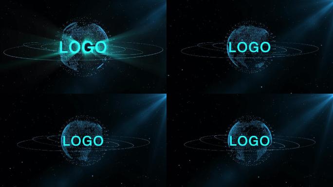 科技感大数据地球LOGO