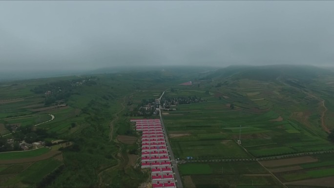 中国西部农村航拍