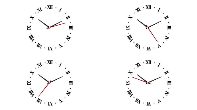 罗马数字时钟转动4k素材ae模板