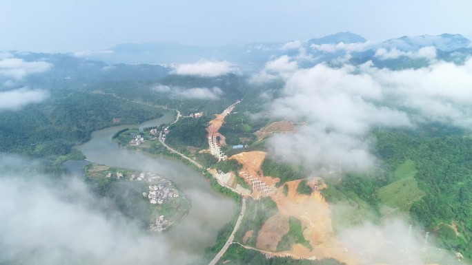 大气穿云高速路施工建设桥梁建设