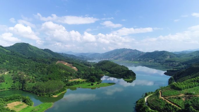 十万大山原始森林山河绿水青山生态发展两山