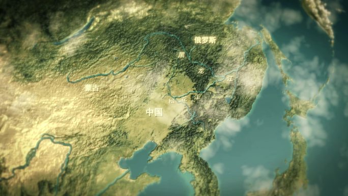 黑龙江地图动画