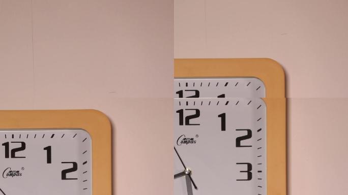 墙壁上的钟表时间表钟表计时器记