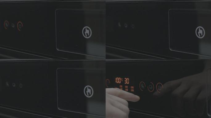 4k厨房烤箱镜头拍摄