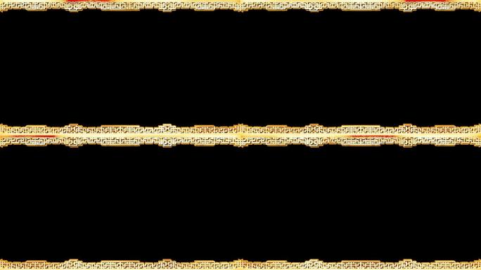 3D金色古典边框透明通道