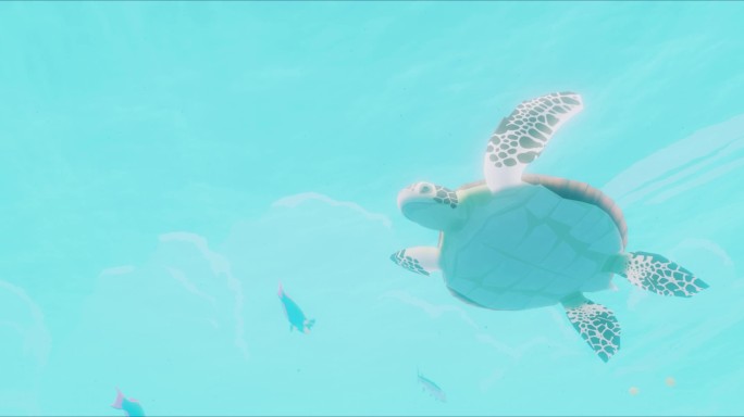 唯美海底世界海龟__4K无损超宽屏