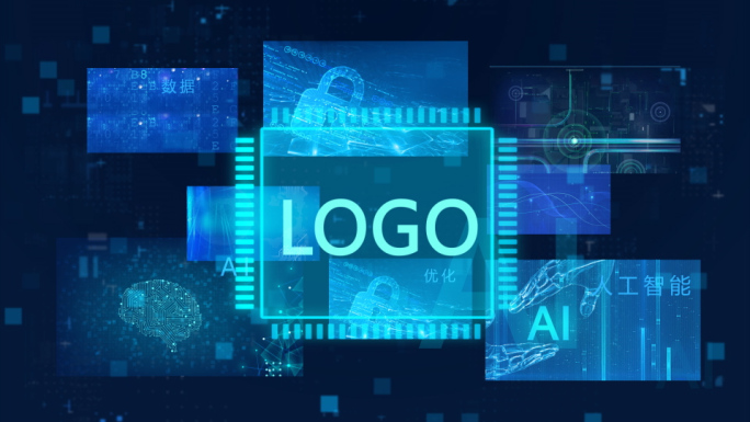 科技图片展示能量logo