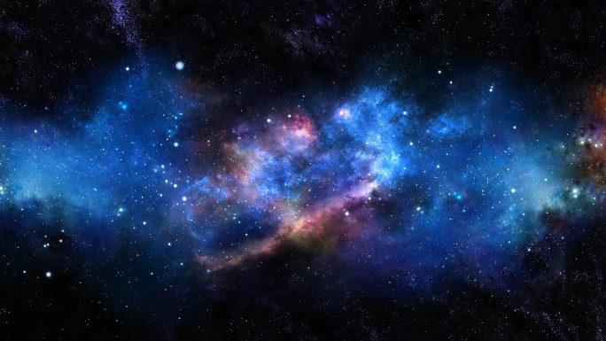 【4K宇宙背景】彩色星云银河宇宙科技探索