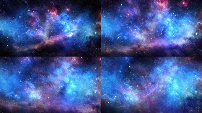 【4K宇宙背景】彩色星云银河宇宙科技探索