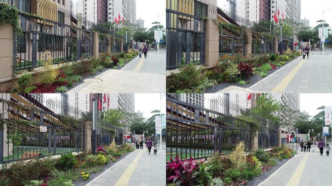 花漾街区绿化航拍
