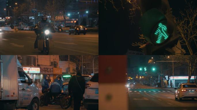 【4k原创】最美晚城市街道空镜头视频素材