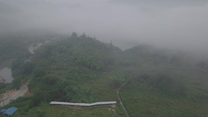 大山-清晨-航拍