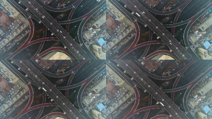 疫情华凌立交桥航拍-拉升1