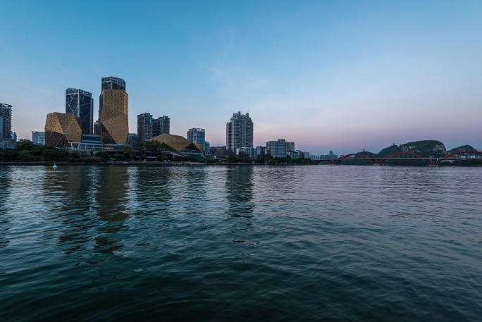 广西柳州城市日景转夜景6k