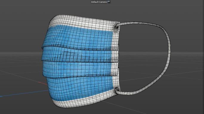 口罩(三维模型)兼容各大三维软件