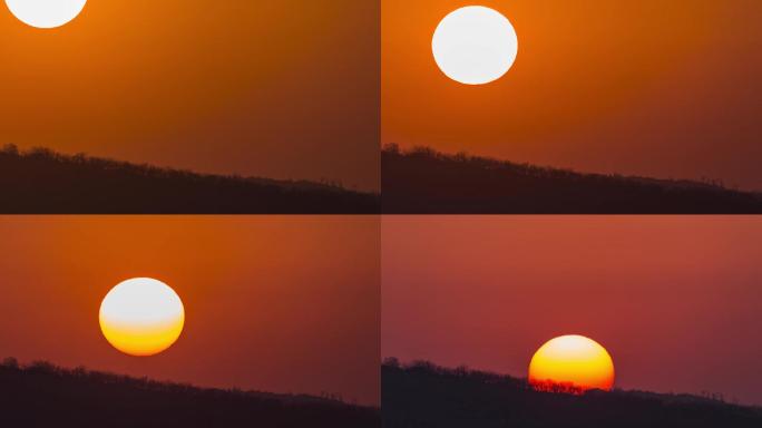 hd高清视频太阳下山落日