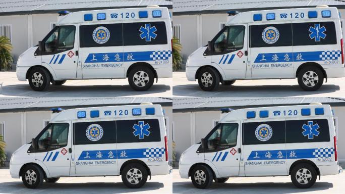 抗疫素材上海救护车