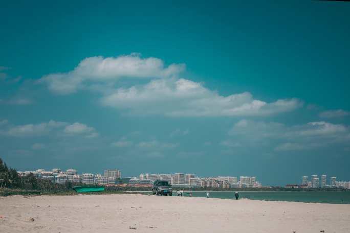6K海南省海边沙滩延时视频素材