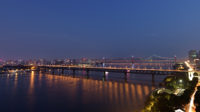 武汉武汉航拍4k武汉城市宣传武汉长江大桥