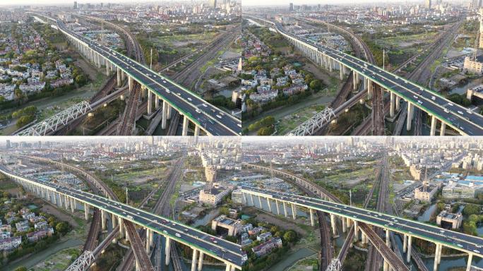 4K原素材-上海嘉闵高架桥