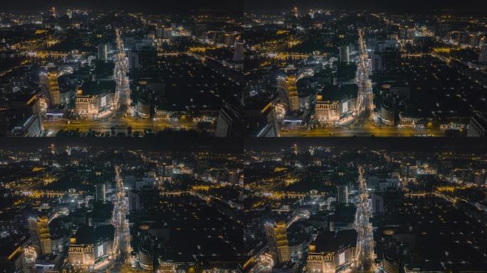 南通城市宣传片航拍夜景素材
