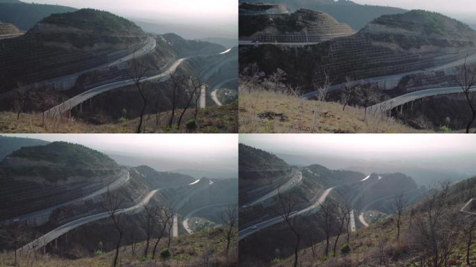 骊山骊山大道盘山道骊山盘山道西安