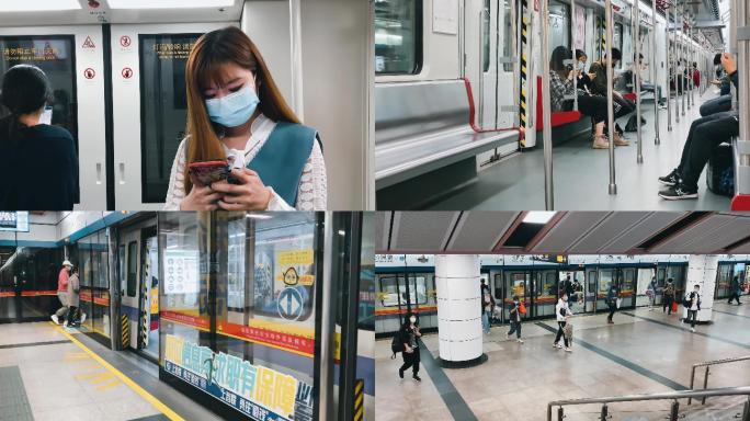 广州地铁人流口罩4k
