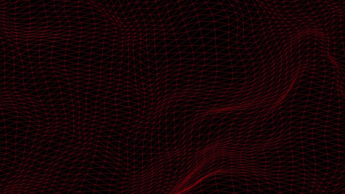 红色网格波浪无缝循环