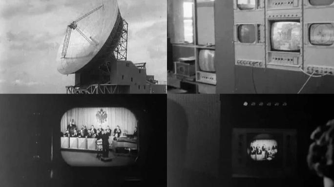50年代美国电视广播卫星黑白