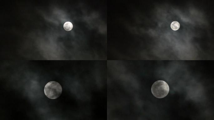 月亮月夜云
