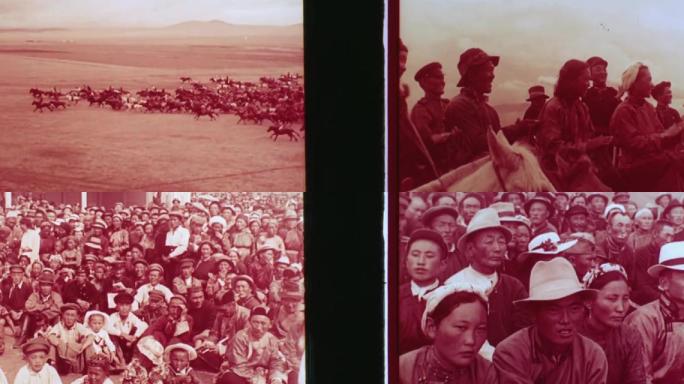 蒙古国旧社会牧民们的幸福生活珍贵实拍12