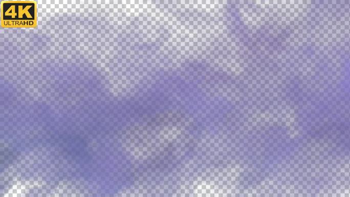 【4K】紫色烟雾飘过03-alpha通道
