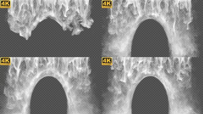 【4K】烟雾拱形门02-alpha通道