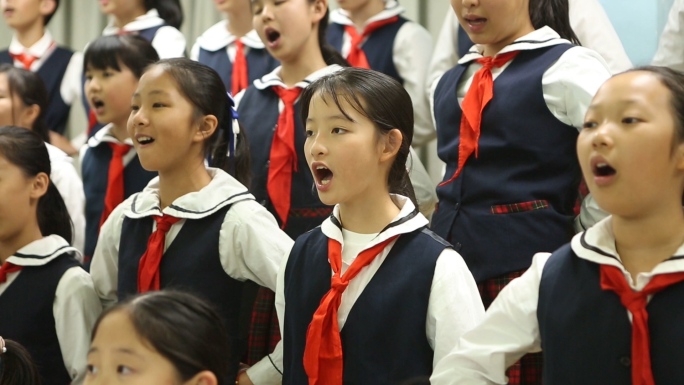 校园学校学生合唱团