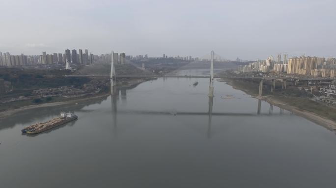 4K航拍重庆李家沱大桥