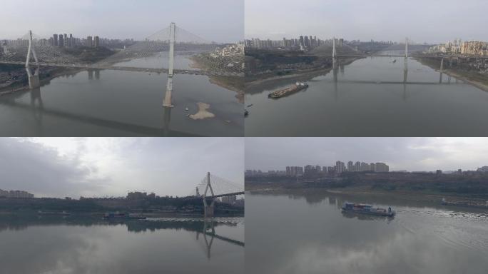 4K航拍重庆李家沱大桥