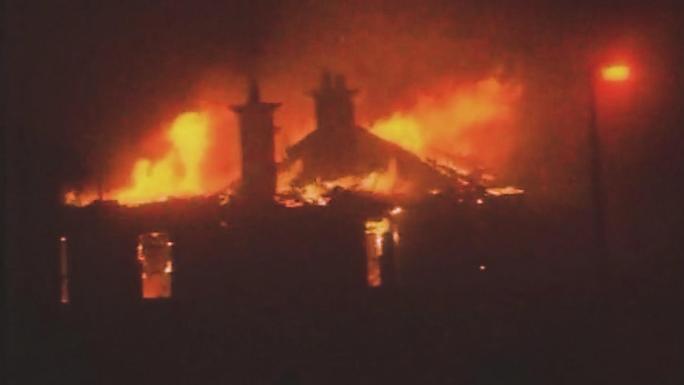 航空空难 坠机 爆炸 废墟 80年代