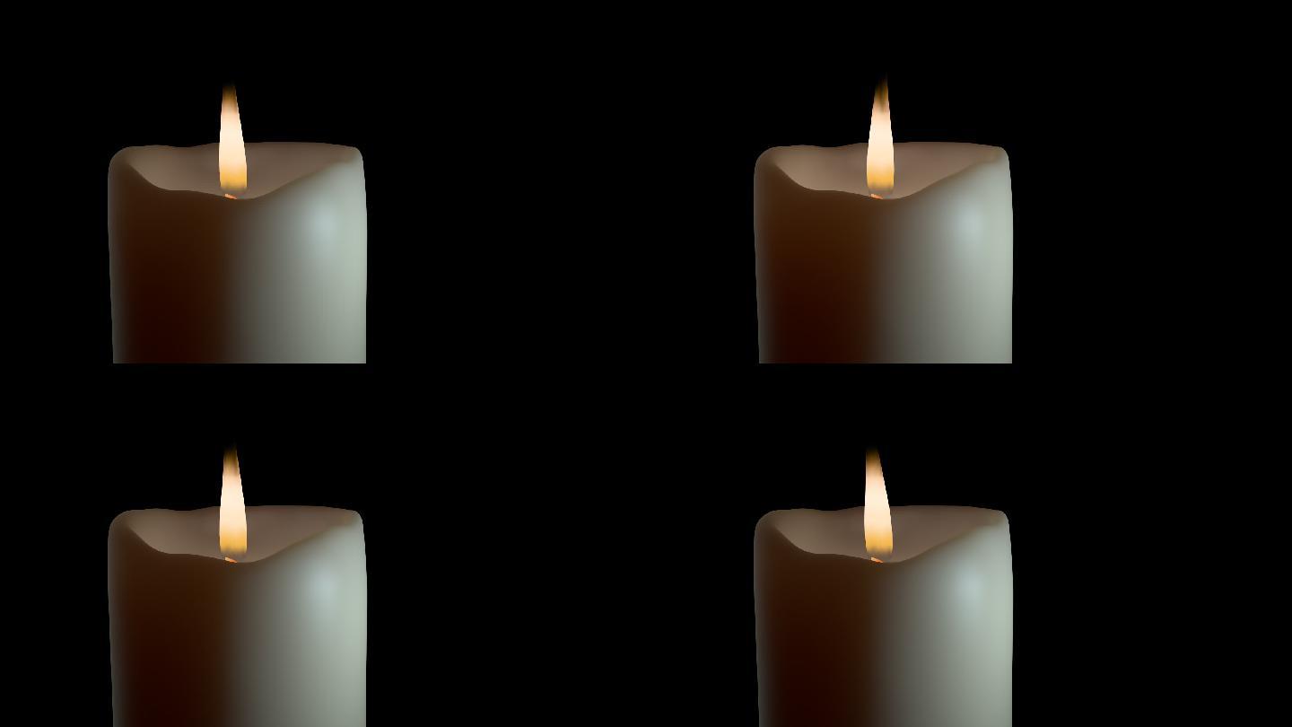 真实蜡烛透明通道素材