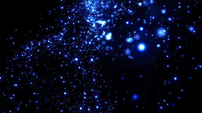 动感嗨曲蓝色星空背景视频