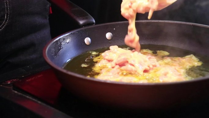 美食鱼香肉丝制作视频素材