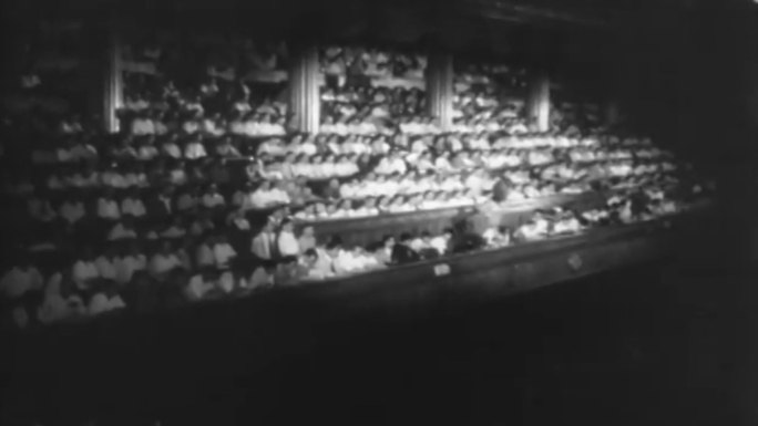 40年代大型会议画面