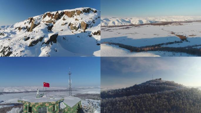 新疆的冬天雪景