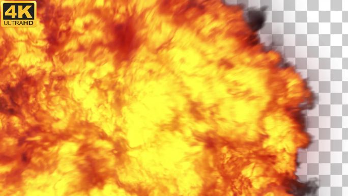 【4K】大爆炸火焰04-alpha通道