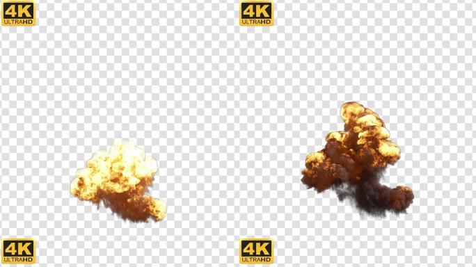 【4K】爆炸蘑菇云025-alpha通道