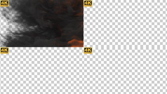 【4K】烈焰转场05-alpha通道