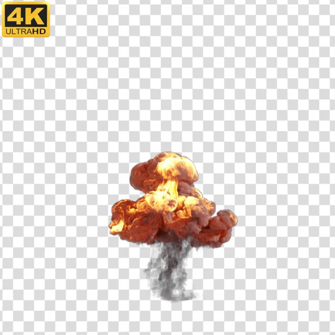 【4K】爆炸蘑菇云024-alpha通道