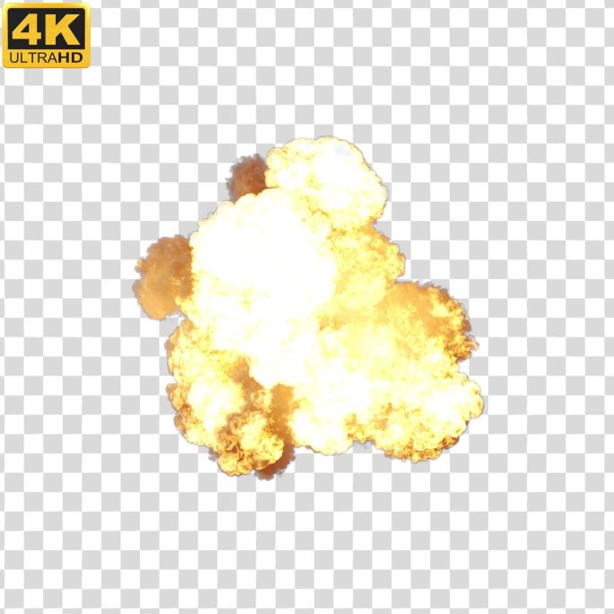 【4K】大爆炸火焰冲屏-alpha通道