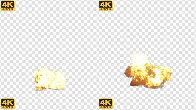【4K】大爆炸火焰022-alpha通道