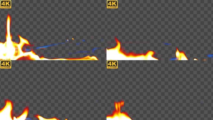 【4K】真实的火焰044-alpha通道