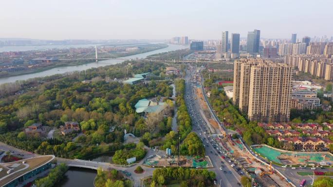 [有版权]4k航拍南京市国际青年文化公园